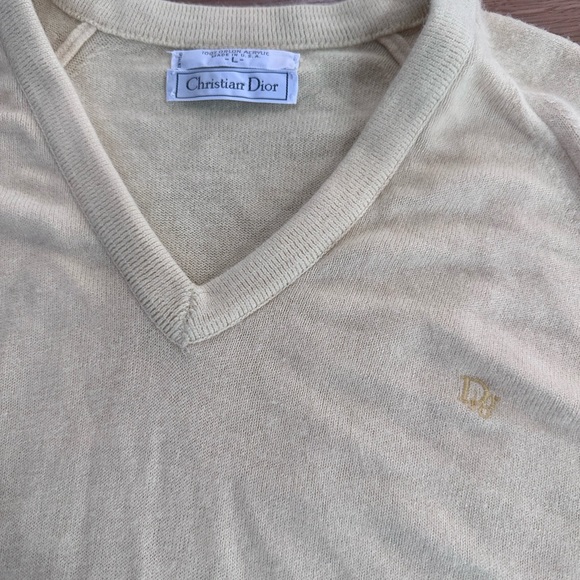 Men Christian Dior yellow sweatshirt - Picture 4 of 4